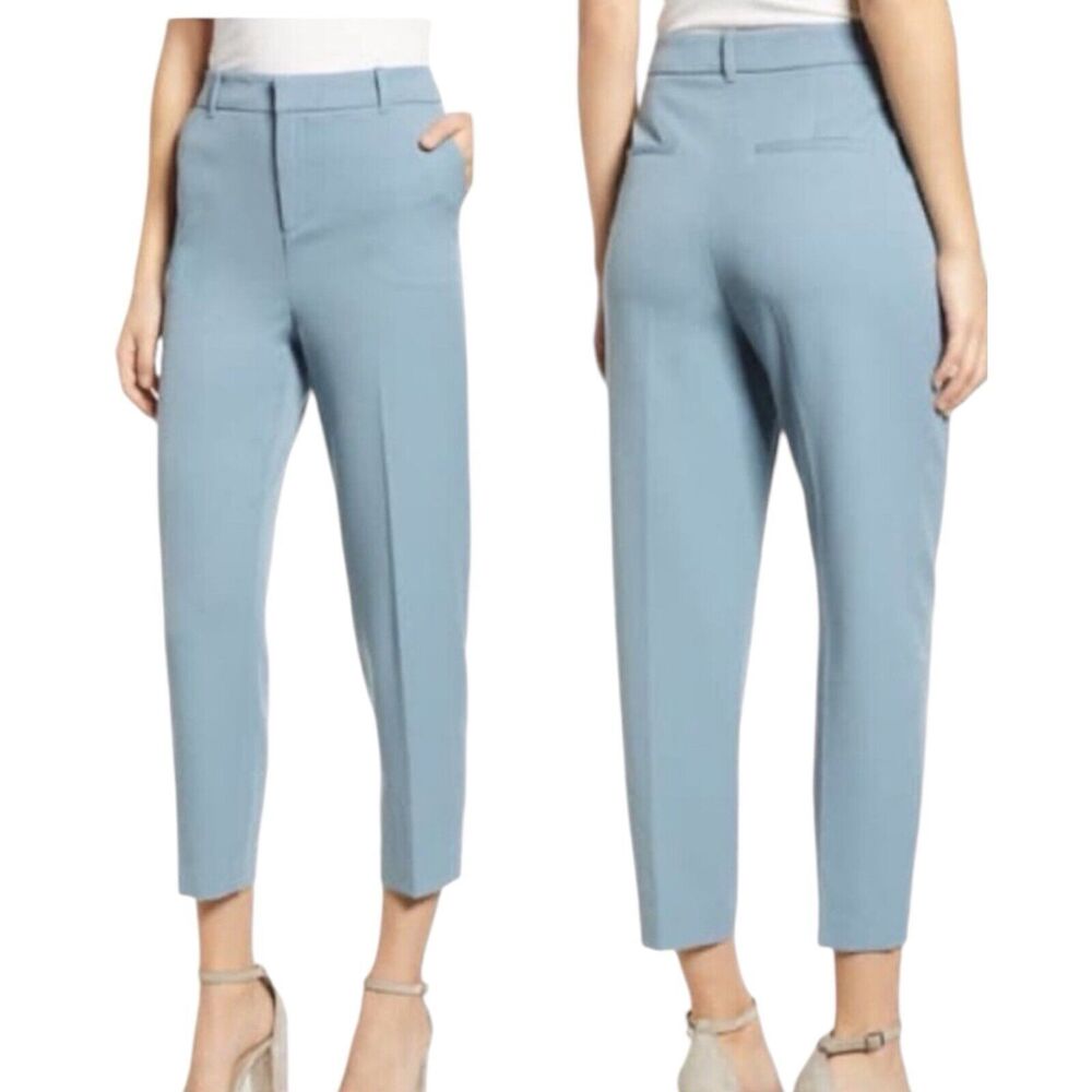 Vero Moda Vendela Ankle Trousers VMC High Rise Smoke Blue Women's 4 NWT
